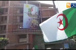 شاهد.. السكيكديون يبهرون “بتيفو الأخطبوط” في المسيرة الـ 13 للحراك الشعبي