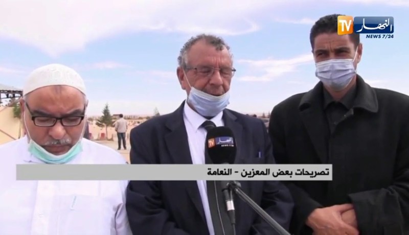 النعامة: تشييع جثمان الفقيدة تبون حليمة شقيقة رئيس الجمهورية بمقبرة سيد المربوح