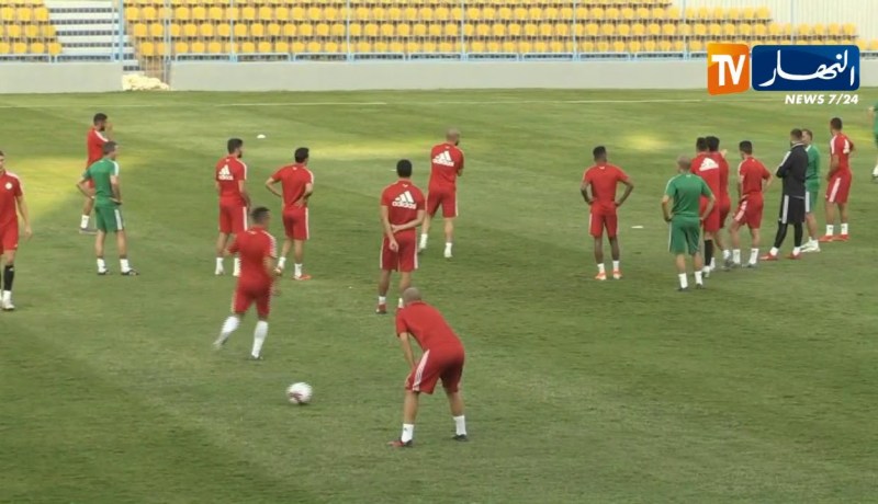 تدريبات المنتخب الوطني إستعدادا لمباراة تنزانيا