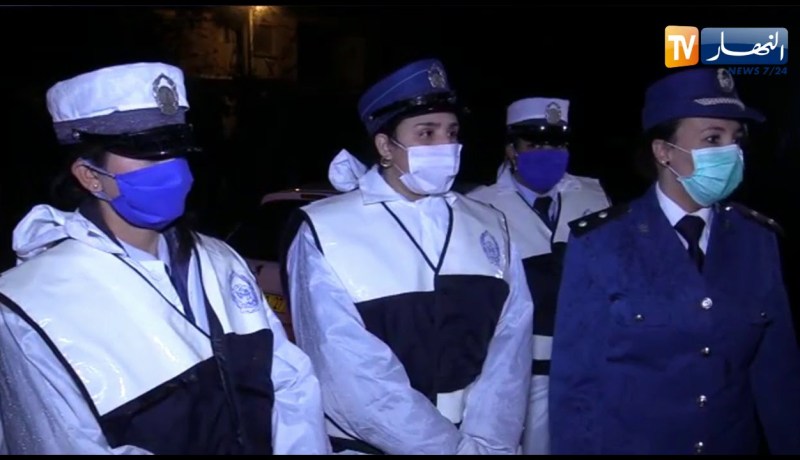 مستغانم: هكذا تقوم مصالح امن الولاية بالسهر و المراقبة على تطبيق إجراءات الحجر الجزئي