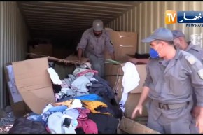 حجز 24 طنا من الألبسة والاحذية المستعملة مستوردة من اسبانيا بميناء وهران