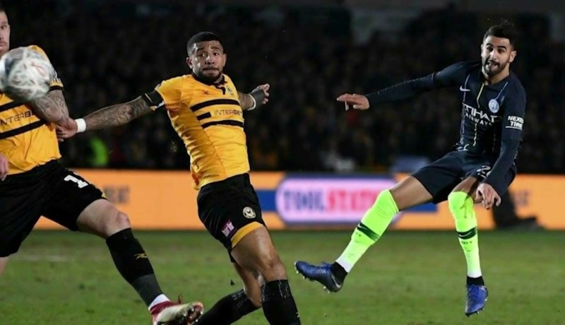 محرز يشارك أساسيا أمام نيو بورت في كأس الإتحاد الإنجليزي ويسجل هدفا