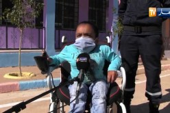 النعامة: صليحة تؤدي واجبها الإنتخابي رغم إعاقتها