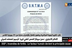 تقنيو الجوية الجزائرية يرفعون إشعارا بالإضراب بداية من 31 جويلية القادم