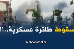 البليدة: فيديو حصري لسقوط الطائرة العسكرية بالقرب من مطار بوفاريك