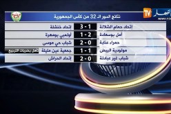 نتائج الدور الـ 32 من كأس الجمهورية