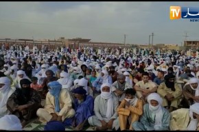 صلاة العيد من مصلى  ببرج باجي مختار