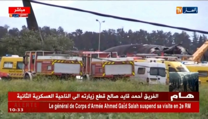 الفريق قايد صالح تنقّل فورا إلى مكان الحادث للوقوف على حجم الخسائر !!