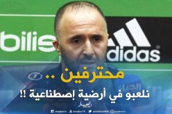 بلماضي : ” لا أعرف لماذا في هذا المستوى مازلنا نلعب في أرضية إصطناعية !!؟ “