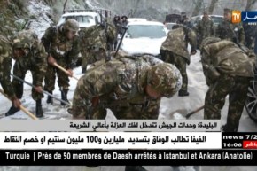 البليدة: وحدات الجيش تتدخل لفك العزلة بأعالي الشريعة