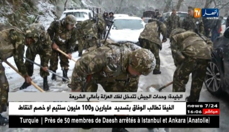 البليدة: وحدات الجيش تتدخل لفك العزلة بأعالي الشريعة