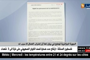 الجوية الجزائرية توضح في بيان لها أن إضراب العمال لا سبب له