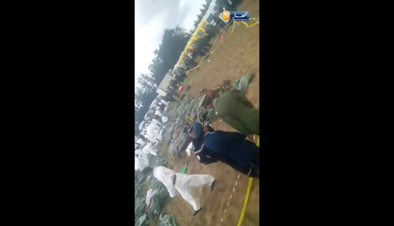 مشاهد حصرية من مكان وقوع الطائرة العسكرية ببوفاريك