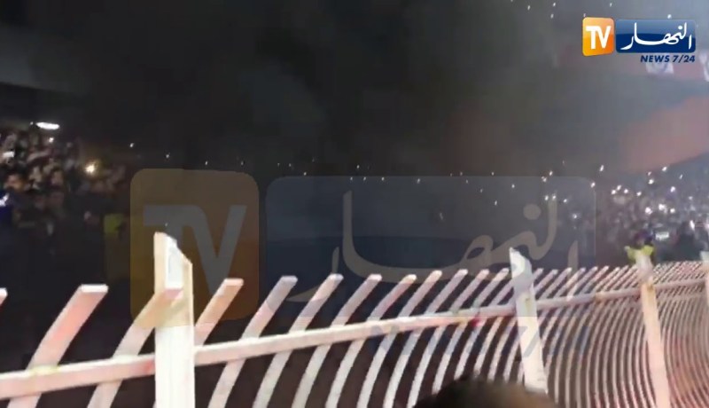 إندلاع حريق بالمنعرج الجنوبي لملعب 05 جويلية