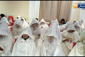 زواج جماعي لـ 61 زوج من المعوزين والأيتام وذوي الإحتياجات الخاصة بالقالة