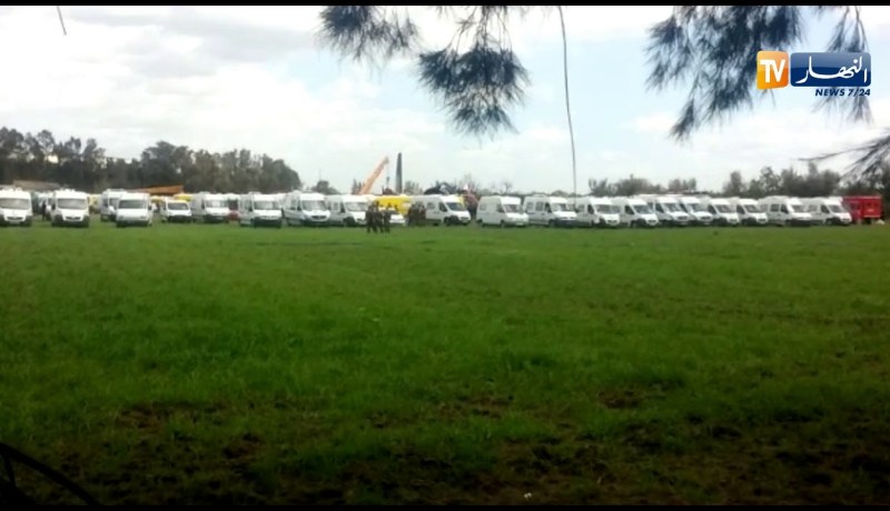 الوضعية الآن من مكان حادث سقوط الطائرة العسكرية