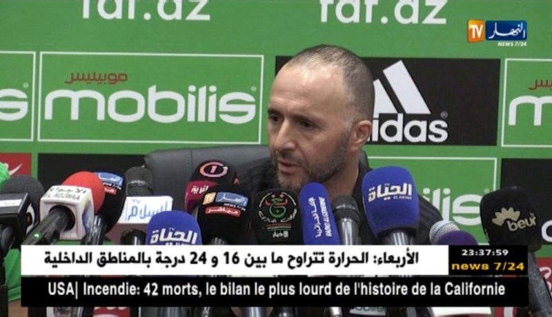 بلماضي يدافع عن خياراته لمواجهة الطوغو