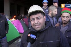 عمال مركب سيدار الحجار يواصلون إعتصامهم بعنابة