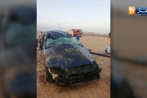 ورقلة: 4 قتلى وإصابة أخرين في حادث إنقلاب سيارة ببئر السبع