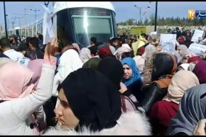 قسنطينة: طلبة المدرسة العليا للأساتذة في مسيرة وطنية