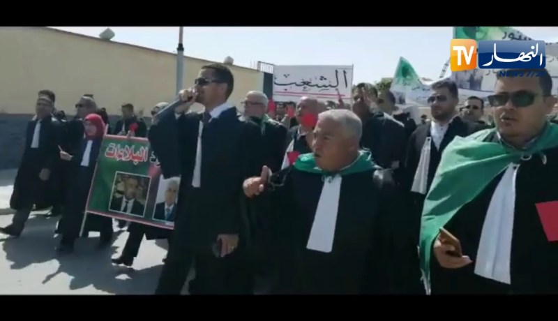 المسيلة : محامو الولاية في مسيرة للمطالبة برحيل العصابة ومحاسبة الفاسدين