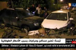 تبسة: فيضانات عارمة تتسبب في هلاك طفل وتحطم أكثر من 50 مركبة