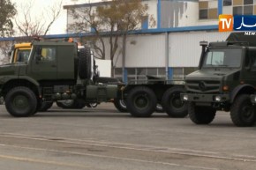 تسليم 252 شاحنة مرسيداس لفائدة المديرية المركزية للعتاد بوزارة الدفاع