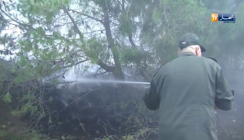 سيدي بلعباس: حريق مهول يأتي على 5 هكتارات بمنطقة خمسيس