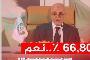 شرفي: 66.8 بالمائة نسبة التصويت بـ”نعم” على الدستور