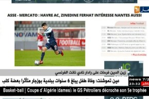 زين الدين فرحات على ردار نادي نانت الفرنسي