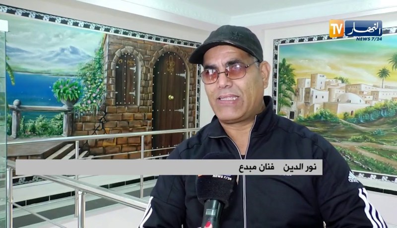 إبداع: لوحات جدارية بمدخل عين الدفلى.. إبداع يستحق التعميم