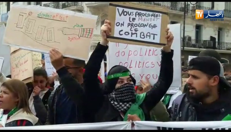 العاصمة/ أطباء وطلبة في مسيرات سلمية دعما للحراك الشعبي