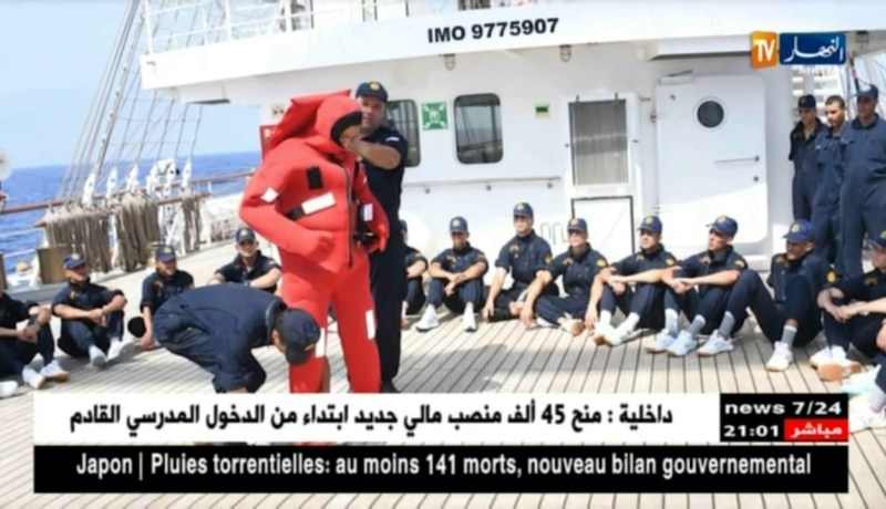 دفاع: السفينة الشراعية المدرسة “الملاح” تصل ميناء سكيكدة قادمة من برشلونة