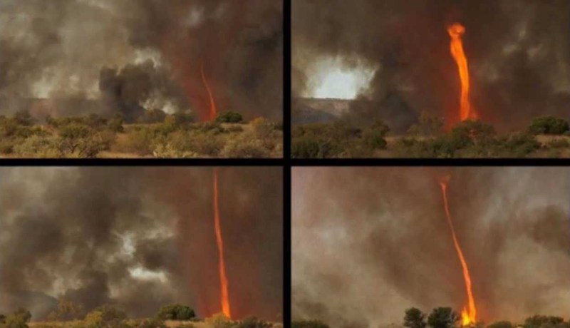 شاهد.. ماذا فعل إعصار النار في أستراليا