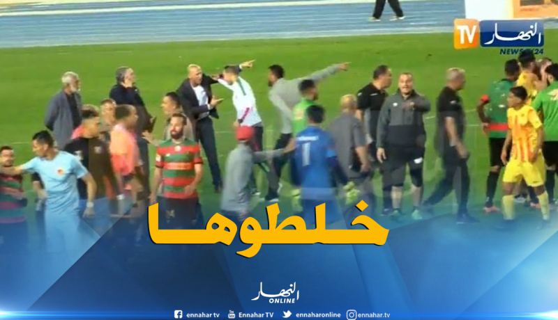 بالفيديو.. هذا ما حدث بين الشوطين في داربي المولودية والنصرية