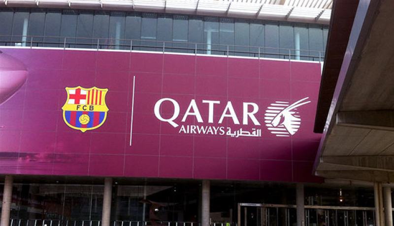 البارصا ينهي عقده مع الخطوط القطرية