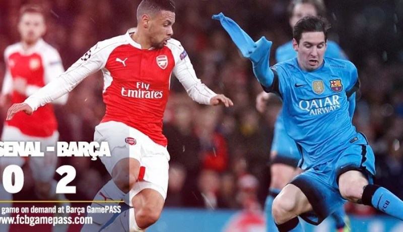برشلونة تقسو على ارسنال وتحطم المدفعجية في عقر الديار