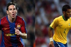 التحاق الأرجنتيني ليونيل ميسي و البرازيلي دانيال ألفيس بفريق برشلونة