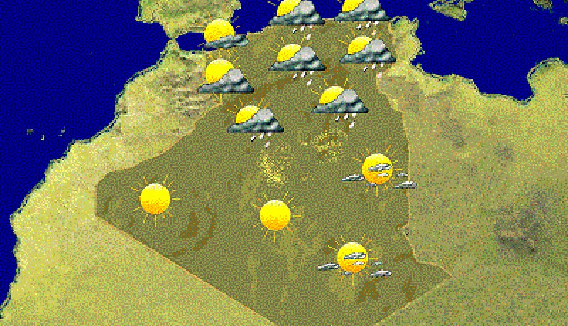 جوّ غائم وأمطار منتظرة على المناطق الساحلية يوم العيد
