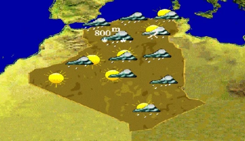 تساقط أمطار معتبرة بعدة ولايات خلال ال48 ساعة القادمة