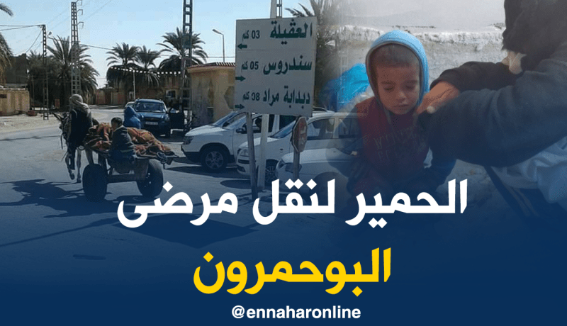 عربات “الحمير” لإسعاف مرضى البوحمرون في الوادي