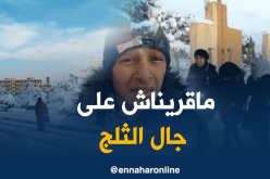 بالفيديو.. توقف الدراسة بالبيض بسبب الثلوج