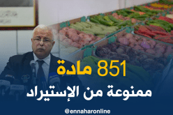 851 نقطة جمركية معنية بوقف الإستيراد