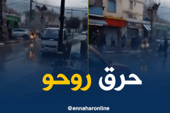 بالفيديو.. مسبوق قضائيا يحاول حرق نفسه في بوفاريك !