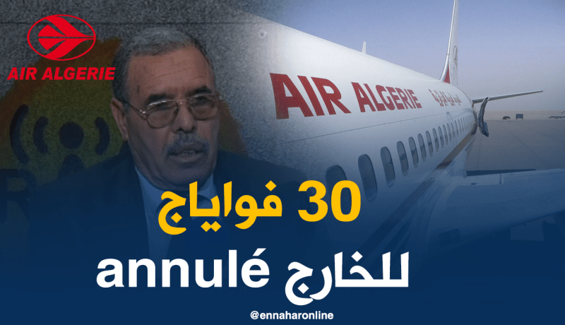 مستشار المدير العام للجوية الجزائرية.. 30 رحلة دولية ألغيت بسبب الإضراب
