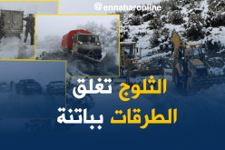 بالفيديو ..الثلوج تغلق الطرقات بباتنة