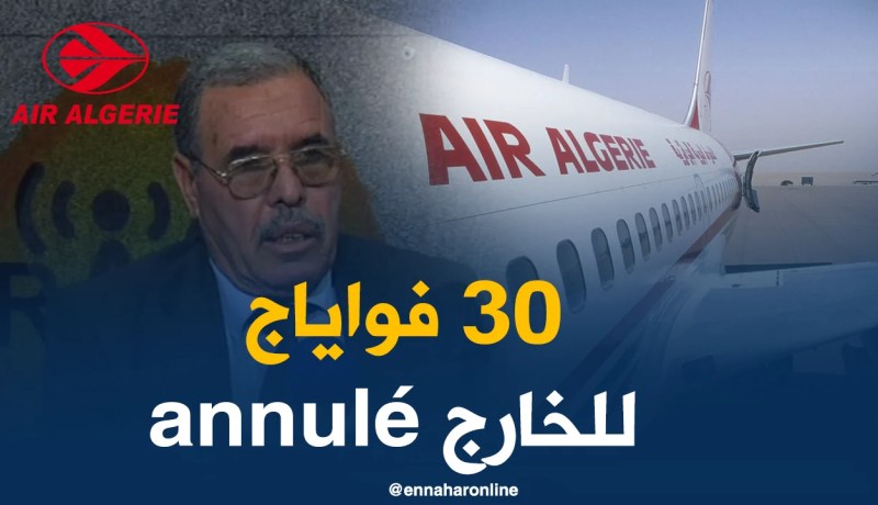مستشار المدير العام للجوية الجزائرية.. 30 رحلة دولية ألغيت بسبب الإضراب
