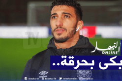 بالصور.. بن رحمة يبكي والده في إنجلترا ويوجه رسالة مؤثرة