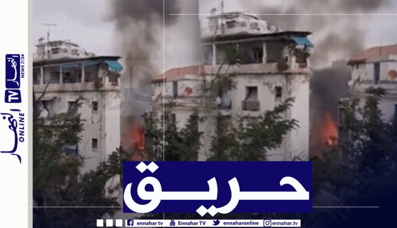 إندلاع حريق داخل مستودع مهجور بوسط العاصمة