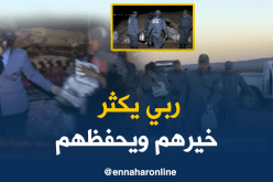 سكان البدو الرحل بالنعامة يستفيدون من مساعدات إنسانية